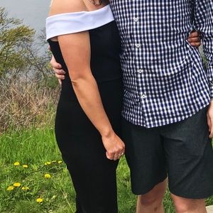 Off the shoulder jumpsuit